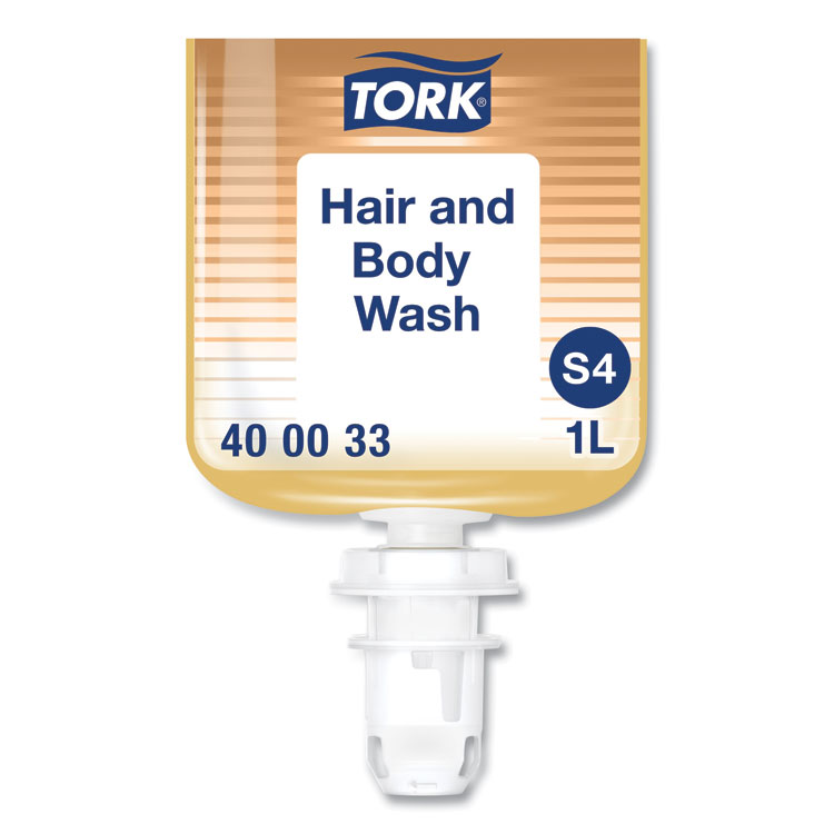 Tork Hair and Body Wash, Clean Scent, 1 L, 6/Carton (TRK400033)