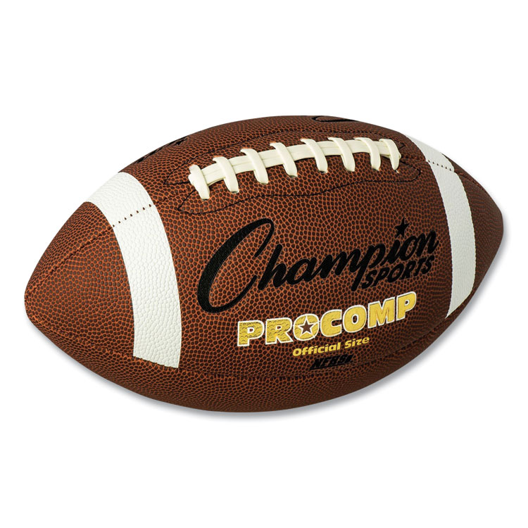Champion Sports Pro Composite Football, Official Size, Brown (CSICF100)