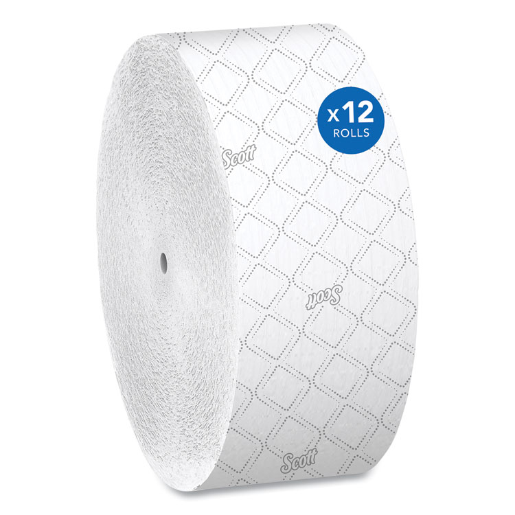Scott Essential Coreless JRT, Septic Safe, 2-Ply, 3.75" x 1,150 ft, White, 12 Rolls/Carton (KCC07006)