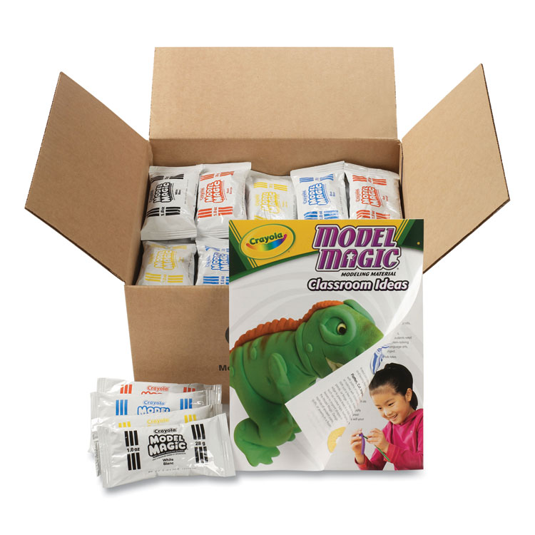Crayola Model Magic Modeling Compound, 1 oz Packs, 75 Packs, Assorted Colors, 6 lbs 13 oz (CYO236002)