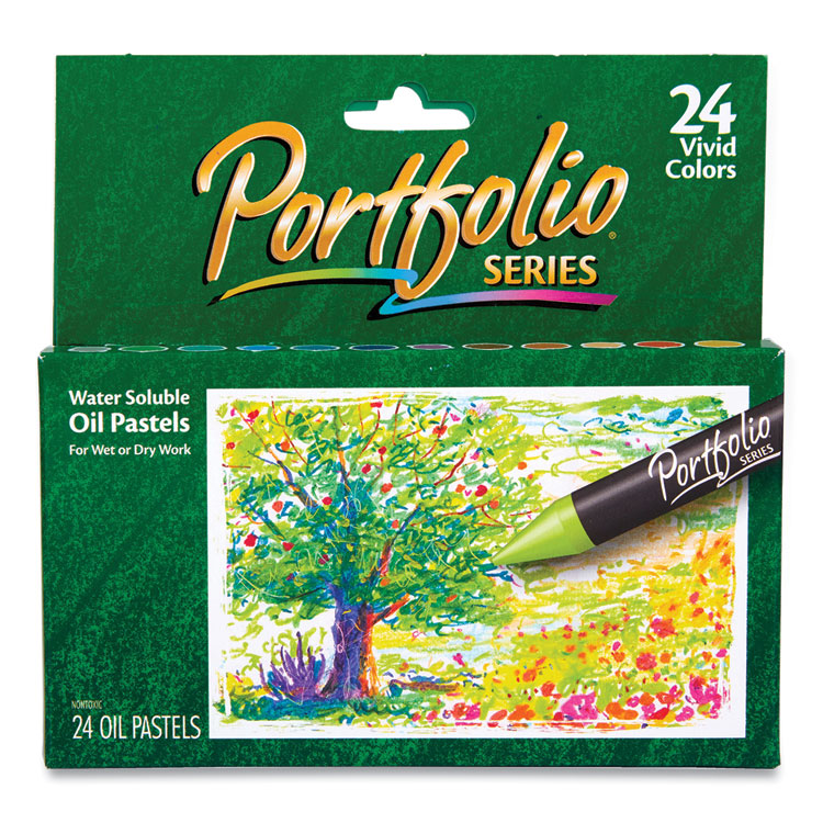 Crayola Portfolio Series Oil Pastels, 24 Assorted Colors, 24/Pack (CYO523624)
