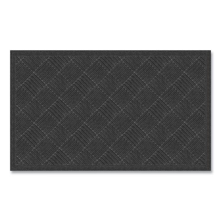 Apache Mills Ecomat Crosshatch Entry Mat, 36 x 60, Charcoal (APH072023)