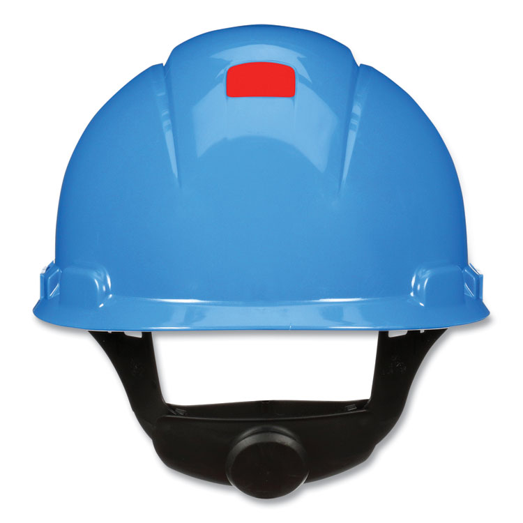 3M SecureFit H-Series Hard Hats, H-700 Cap with UV Indicator, 4-Point Pressure Diffusion Ratchet Suspension, Blue (MMMH703SFRUV)