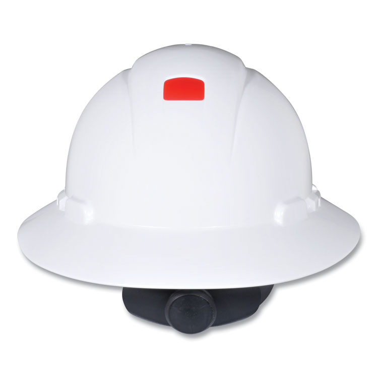 3M SecureFit H-Series Hard Hats, H-800 Hat with UV Indicator, 4-Point Pressure Diffusion Ratchet Suspension, White (MMMH801SFRUV)
