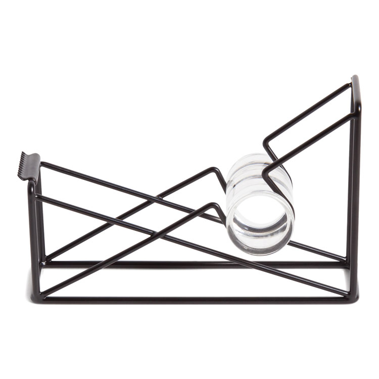 U Brands Vena Tape Dispenser, 1" Core, Metal, Black (UBR3839U0624)