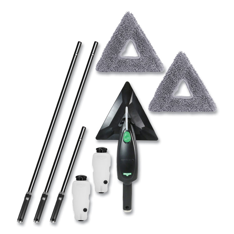 Unger Stingray Refillable Microfiber Cleaning Kit with Carrying Bag (UNGSRKB7)