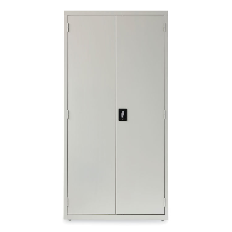 Alera Economy Assembled Storage Cabinets, 5 Shelves, 36" x 18" x 72", Light Gray (ALEHCM7218LG)