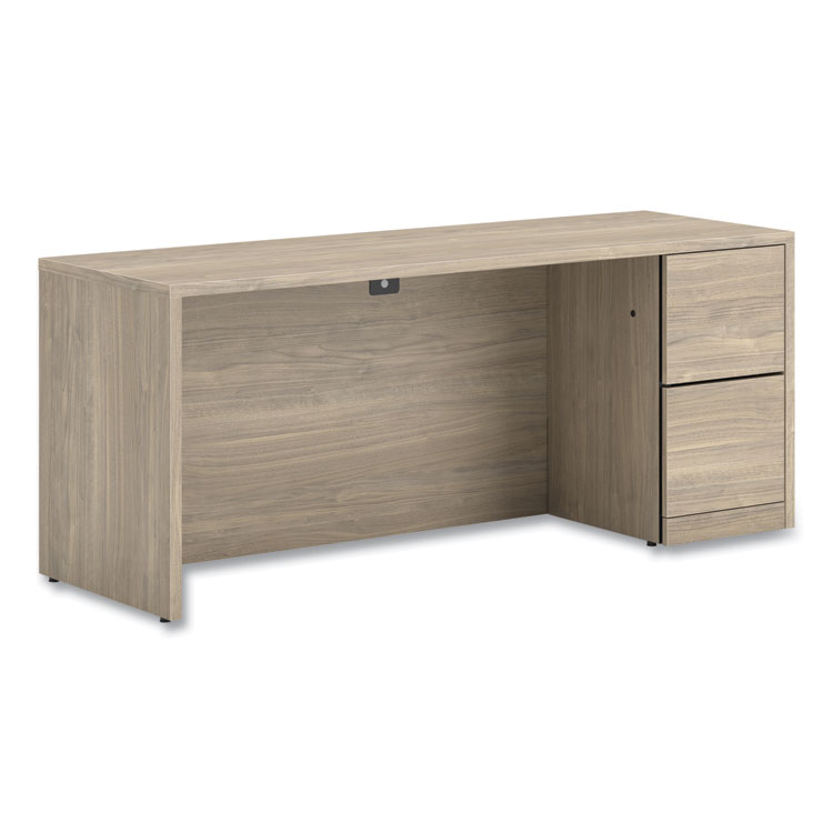 HON 10500 Series Full-Height Right Pedestal Credenza, 72w x 24w x 29.5h, Kingswood Walnut (HON105903RLKI1)