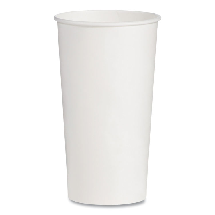 SOLO Double-Sided Poly (DSP) Paper Cold Cups, 21 oz, White, 1,000/Carton (SCCRNP21P2050)