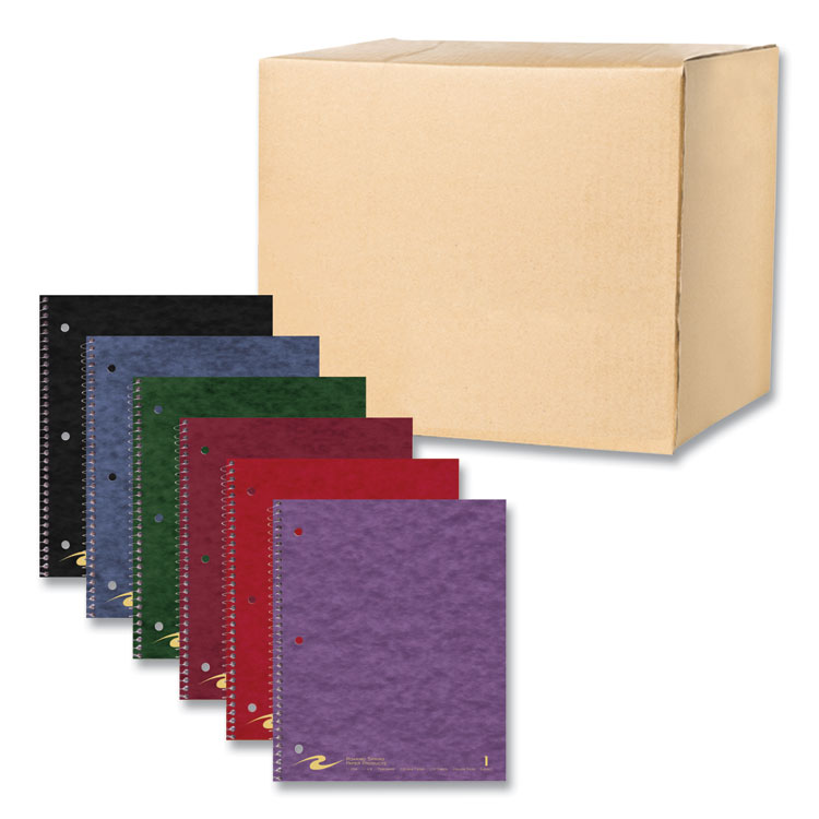 Roaring Spring Subject Wirebound Notebook, 1-Subject, Medium/College Rule, Randomly Assorted Cover Colors, (100) 11 x 9 Sheets, 24/Carton (ROA11354CS)