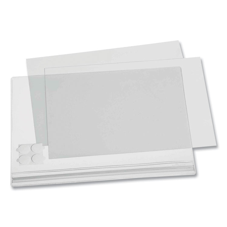 Durable Self-Adhesive Water-Resistant Sign Holder, 8.5 x 11, Clear Frame, 5/Pack (DBL501619)