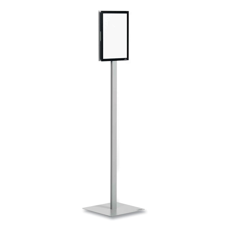 DBL501057 - Durable Info Stand Basic Floor Stand, 51.57" Tall, Black Stand, 8.5 x 11 Face (DBL501057)