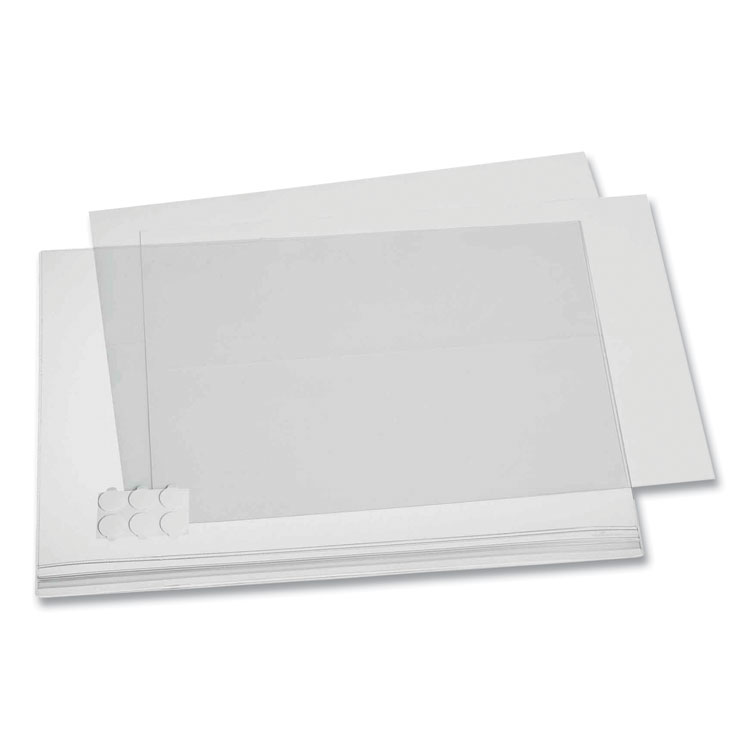Durable Self-Adhesive Water-Resistant Sign Holder, 11 x 17, Clear Frame, 5/Pack (DBL501719)