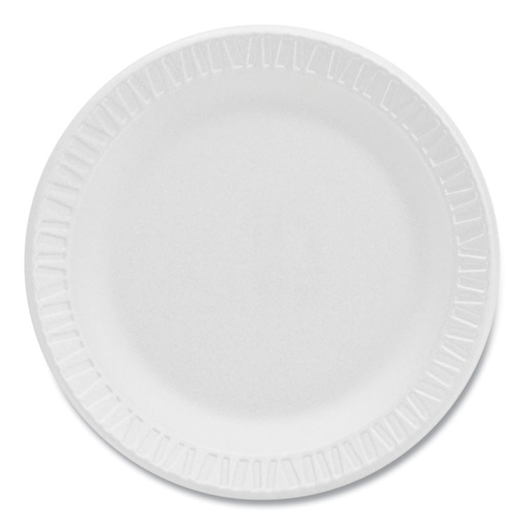 Dart Concorde Foam Plate, 6" dia, White, 1,000/Carton (DCC6PWCR)