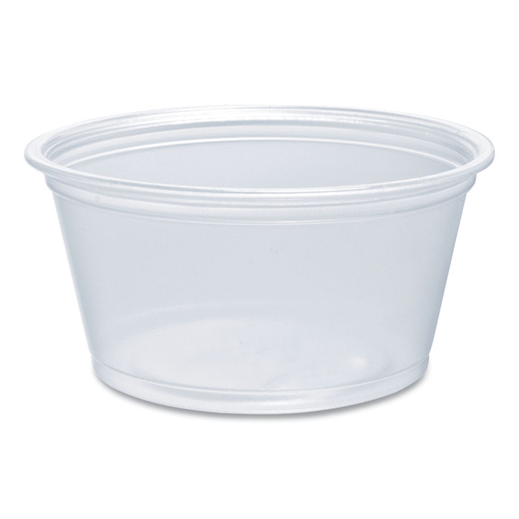 Dart Conex Complements Portion/Medicine Cups, 2 oz, Plastic, Clear, 125/Bag, 20 Bags/Carton (DCC200PC)