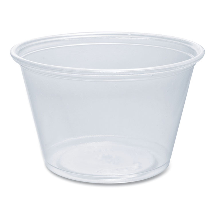 Dart Conex Complements Portion/Medicine Cups, 4 oz, Plastic, Clear, 125/Bag, 20 Bags/Carton (DCC400PC)