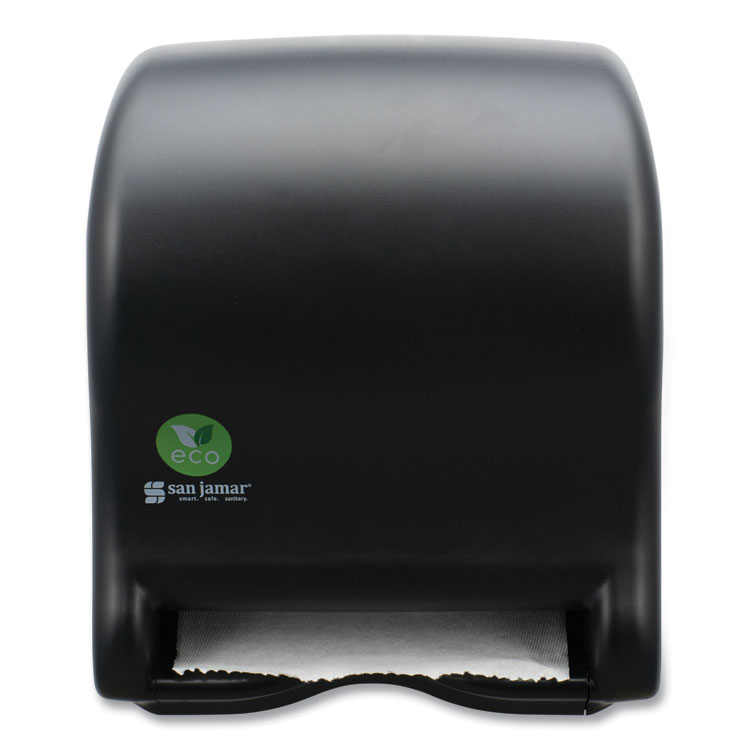San Jamar Ecological Automatic Towel Dispenser, 9.1 x 14.4 x 11.8, Black (SJMT8000REBK)