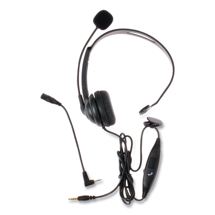Spracht ZuM ZuM350M Monaural Over The Head Headset, Black (SPTZUM350M)
