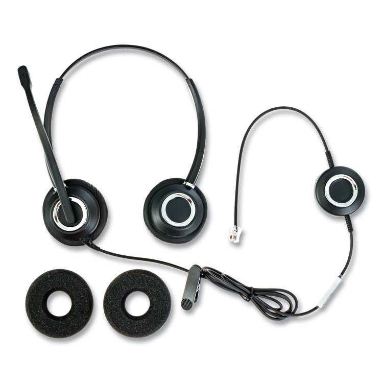 Spracht ZuM ZuMRJ9B Binaural Over The Head Headset, Black (SPTZUMRJ9B)