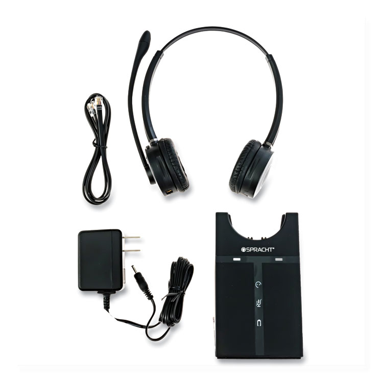 Spracht ZuM Maestro DECT Binaural Over The Head Headset, Black (SPTHS2019)