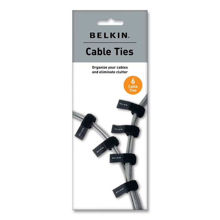 Belkin Multicolored Cable Ties, 6/Pack (BLKF8B024)