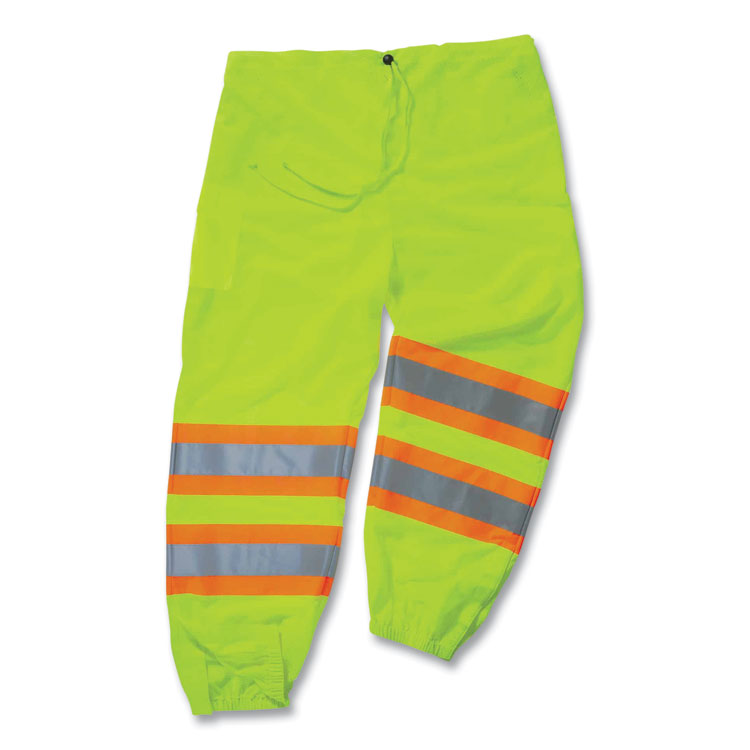ergodyne GloWear 8911 Class E Two-Tone Pants, 2X-Large/3X-Large, Lime (EGO22967)
