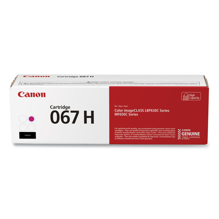 Canon 5104C001 (067H) High-Yield Toner, 2,350 Page-Yield, Magenta (CNM5104C001)