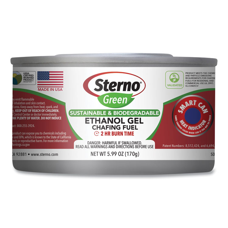 Sterno Ethanol Gel Chafing Fuel Can, 170 g, 72/Carton (STE20612)