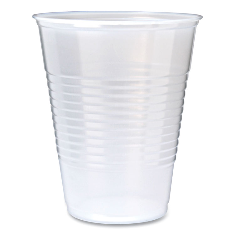 Fabri-Kal RK Ribbed Cold Drink Cups, 9 oz, Plastic, Clear, 100/Sleeve, 25 Sleeves/Carton (FABRK9)