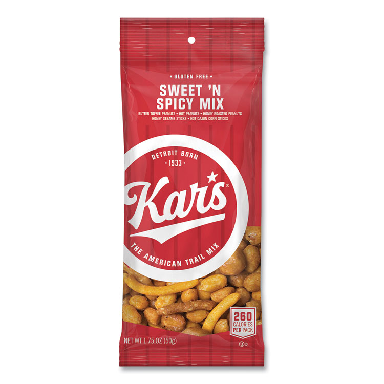Kar's Trail Mix, Sweet 'N Spicy Mix, 1.75 oz Packet, 24/Box (OFXSN08384)