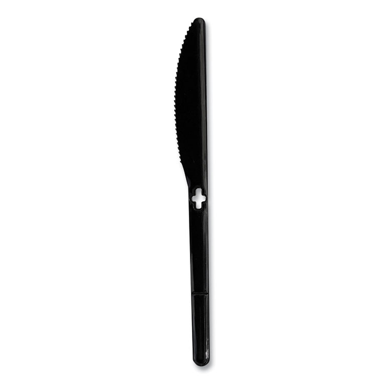 WeGo Knife WeGo Polystyrene Utensils, Knife, Plastic, Black, 1,000/Carton (WEG54101102)
