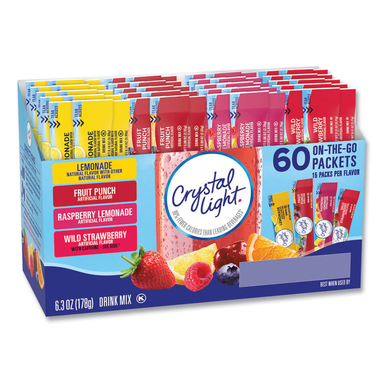 Crystal Light Variety Pack, Assorted Flavors, 60/Pack (GRR22002054)