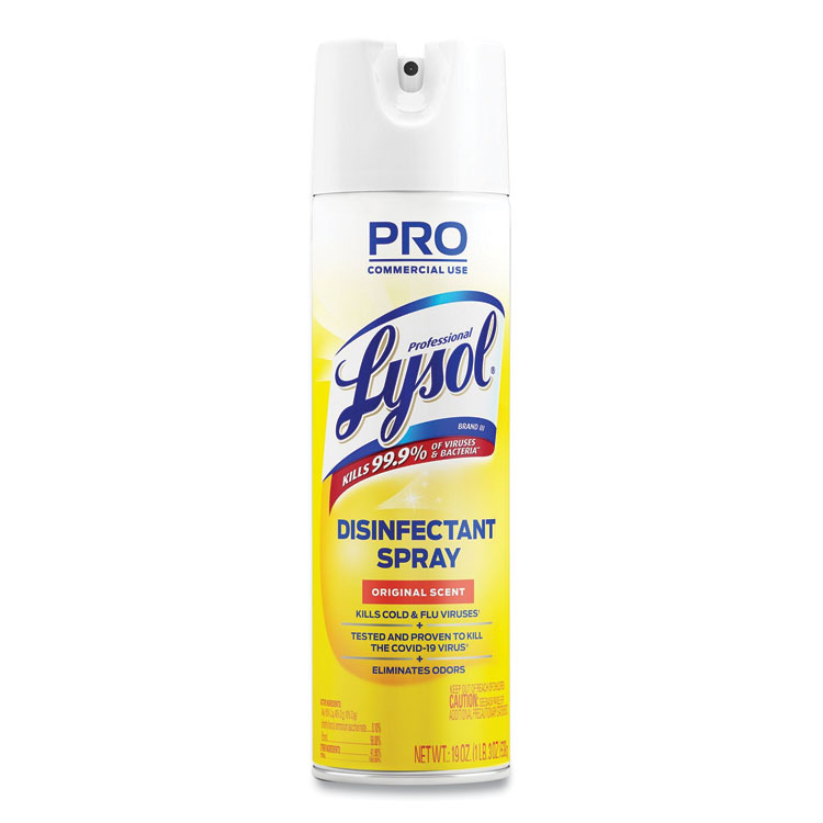 Professional LYSOL Brand Disinfectant Spray, Original Scent, 19 oz Aerosol Spray (RAC04650EA)