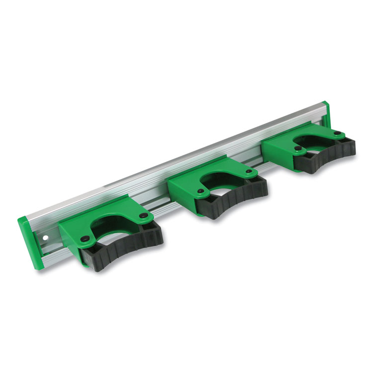 Unger Hang Up Cleaning Holder, 14 x 3.15 x 2.17, Silver/Green (UNGHO350)