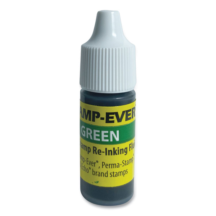 Trodat Refill Ink for Clik! and Universal Stamps, 7 mL Bottle, Green (USSIG64)