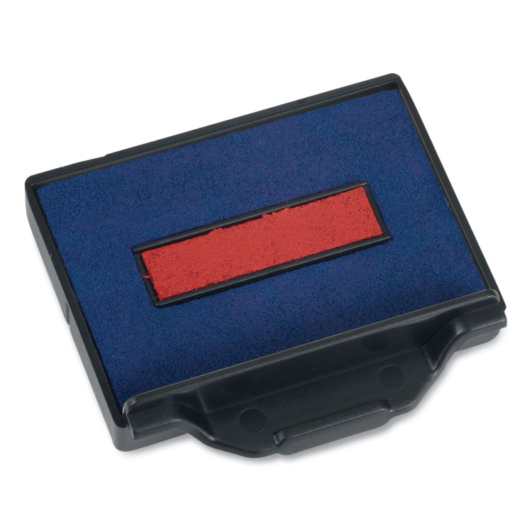 Trodat T5430 Professional Replacement Ink Pad for Trodat Custom Self-Inking Stamps, 1" x 1.63", Blue/Red (USSP5430BR)