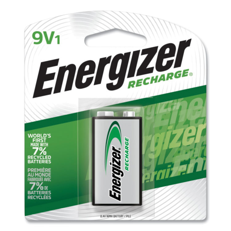 Energizer NiMH Rechargeable 9V Batteries (EVENH22NBP)