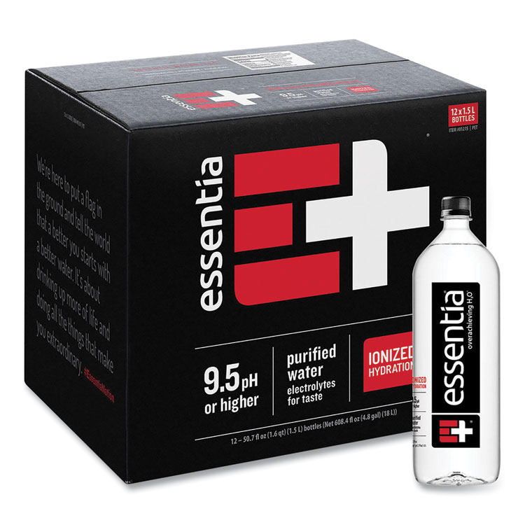 Essentia Ionized Alkaline Water, 1.5 L Bottle, 12/Carton (GRR22002029)