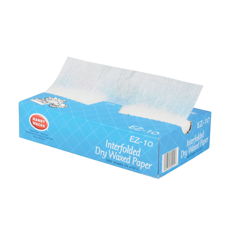 Handy Wacks© Interfolded Dry Waxed Paper Deli Sheets, 10.75 x 10, 500/Box, 12 Boxes/Carton (HWAEZ10)
