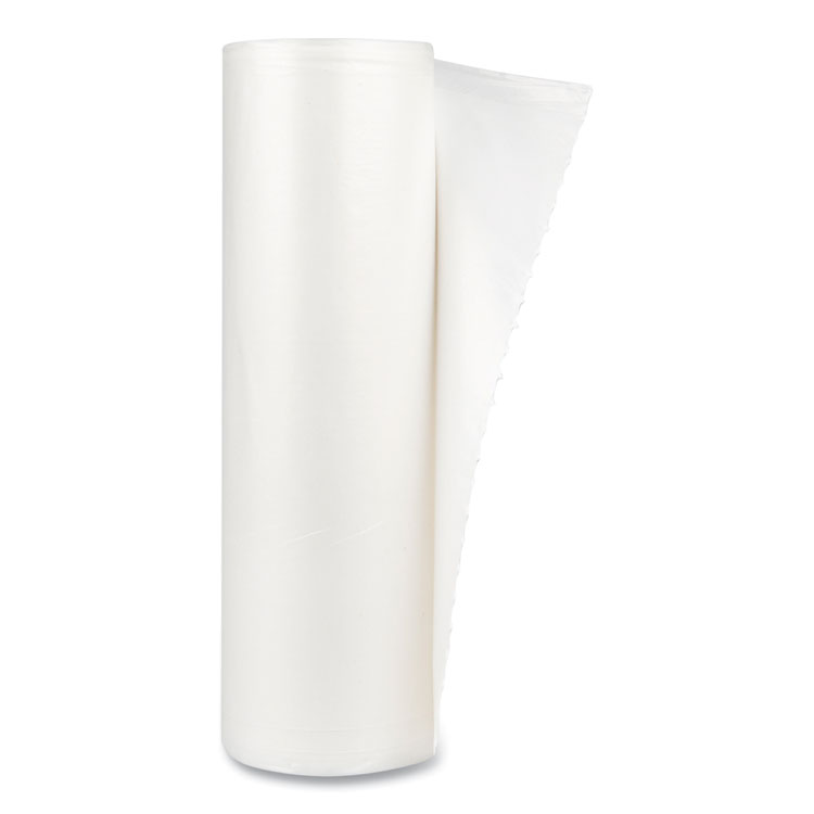 Inteplast Group High-Density Commercial Can Liner Value Pack, 45 gal, 11 mic, 40" x 46", Clear, Interleaved Roll, 25 Bags/Roll, 10 Rolls/CT (IBSVALH4048N12)
