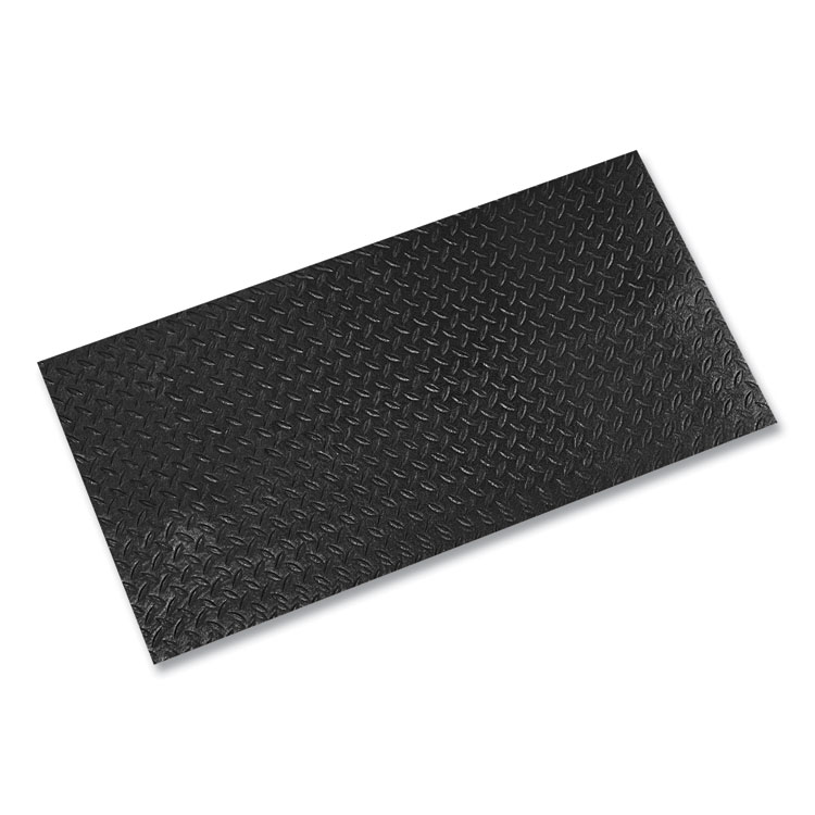 Crown Tuff-Spun Foot Lover Diamond Surface Mat, Rectangular, 36 x 60, Black (CWNFL3660KD)