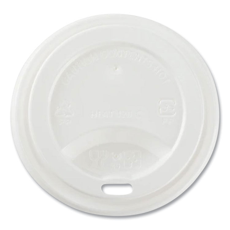 Karat Hot Cup Lids, Sipper Lid, Fits 8 oz Hot Cups, Plastic, White, 1,000/Carton (KRTCKDL508WPP)