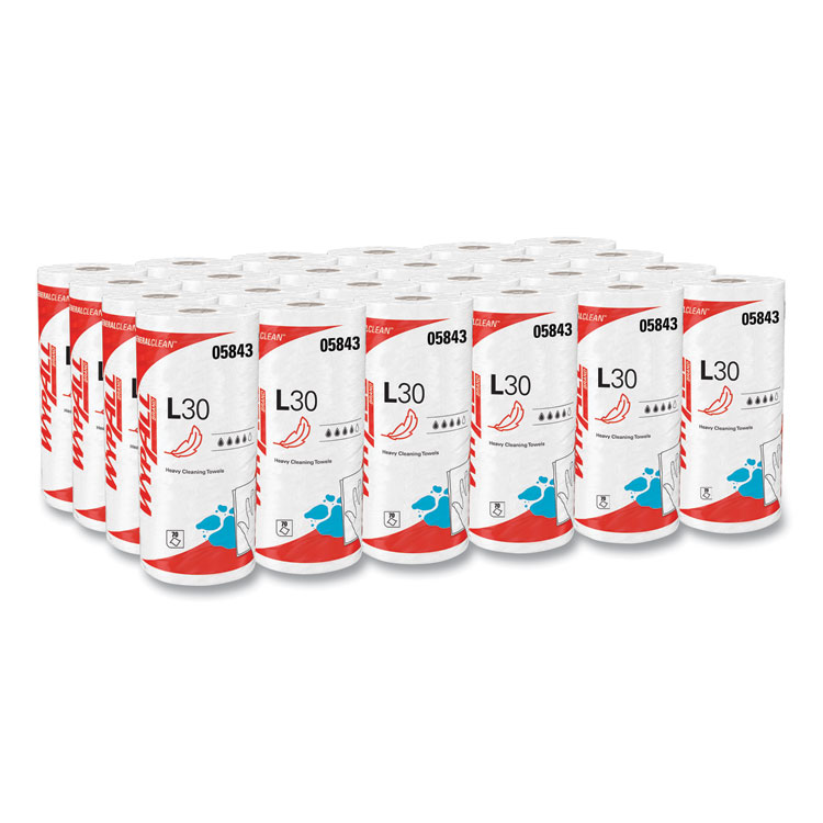 WypAll L30 Towels, 11 x 10.4, White, 70 Sheets/Roll (KCC05843)