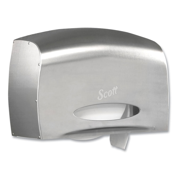 Scott Pro Coreless Jumbo Roll Tissue Dispenser, EZ Load, 14.38 x 6 x 9.75, Stainless Steel (KCC09601)