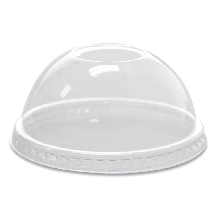 Karat PET Lids, Dome Lid, Fits 8 oz to 10 oz Cold Cups, Plastic, Clear, 1,000/Carton (KRTCKDL78)