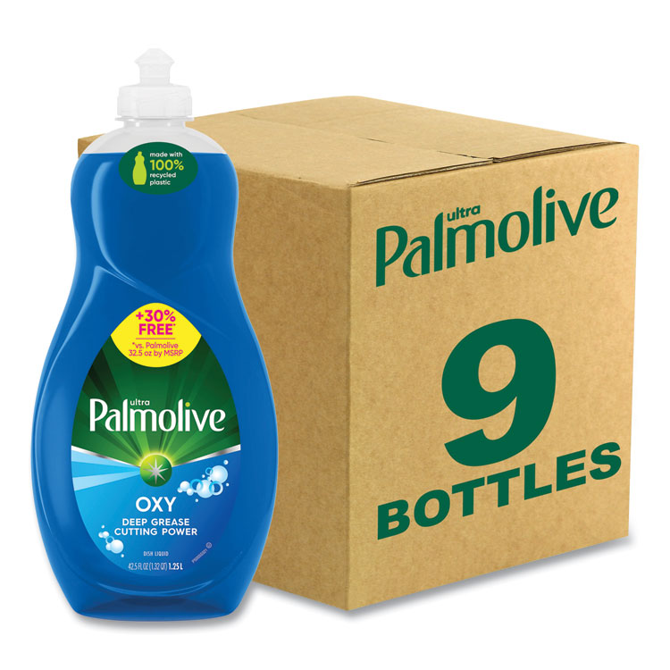 Ultra Palmolive Oxy Dishwashing Liquid, Fresh Scent, 32 oz Bottle, 9/Carton (CPCUS04273CT)