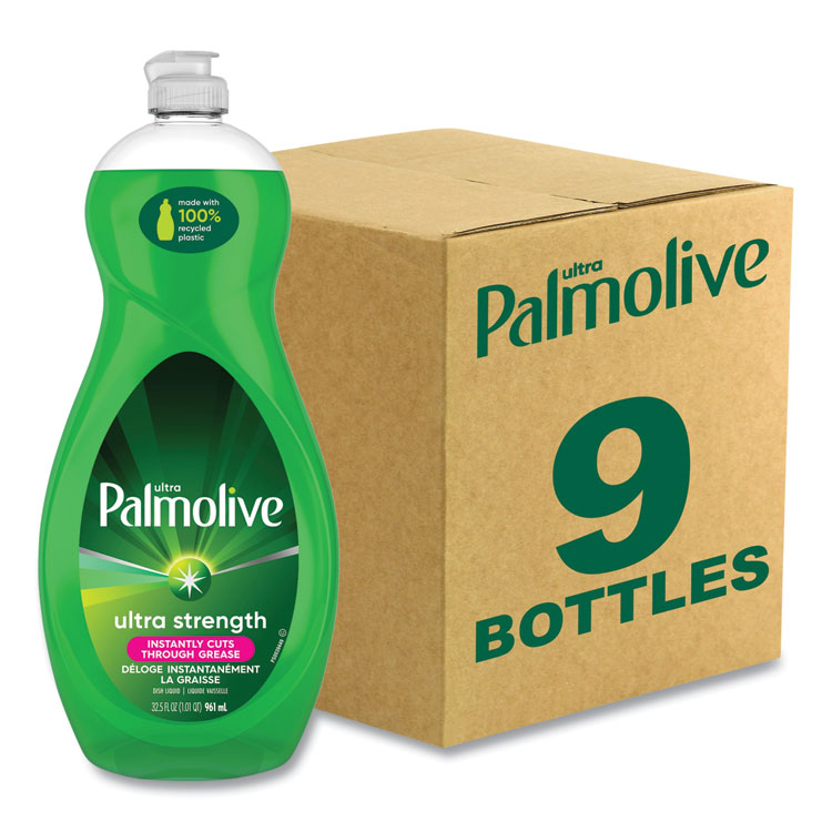 Palmolive Dishwashing Liquid, Green Scent, 32.5 oz Bottle, 9/Carton (CPCUS04282CT)