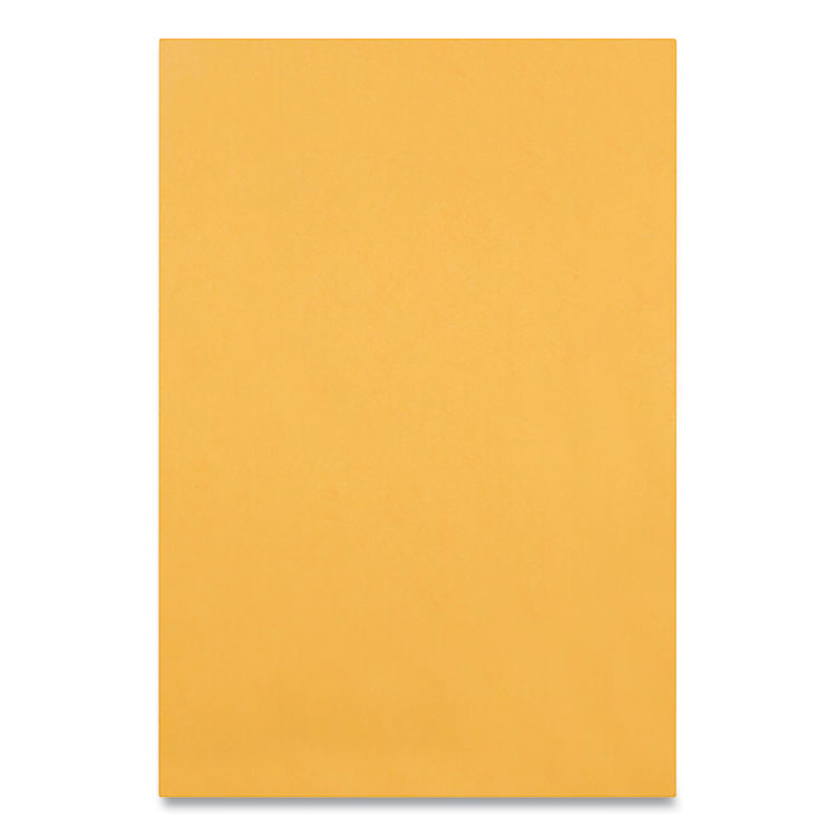 Quality Park Clasp Envelope, 28 lb Bond Weight Kraft, #63, Square Flap, Clasp/Gummed Closure, 6.5 x 9.5, Brown Kraft, 100/Box (QUA37863)