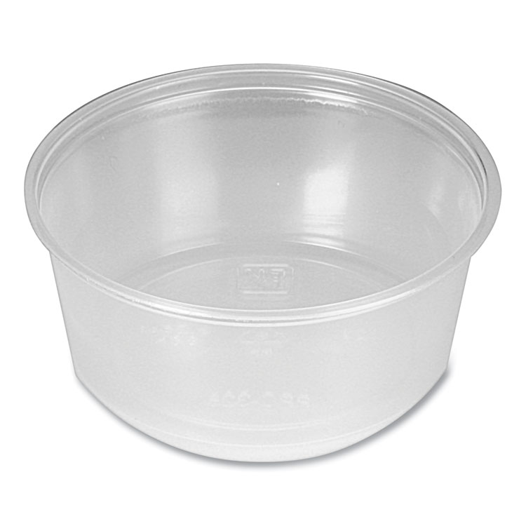 Fabri-Kal Portion Cups, 3.25 oz, Plastic, Clear, 2,500/Carton (FABPPC325)