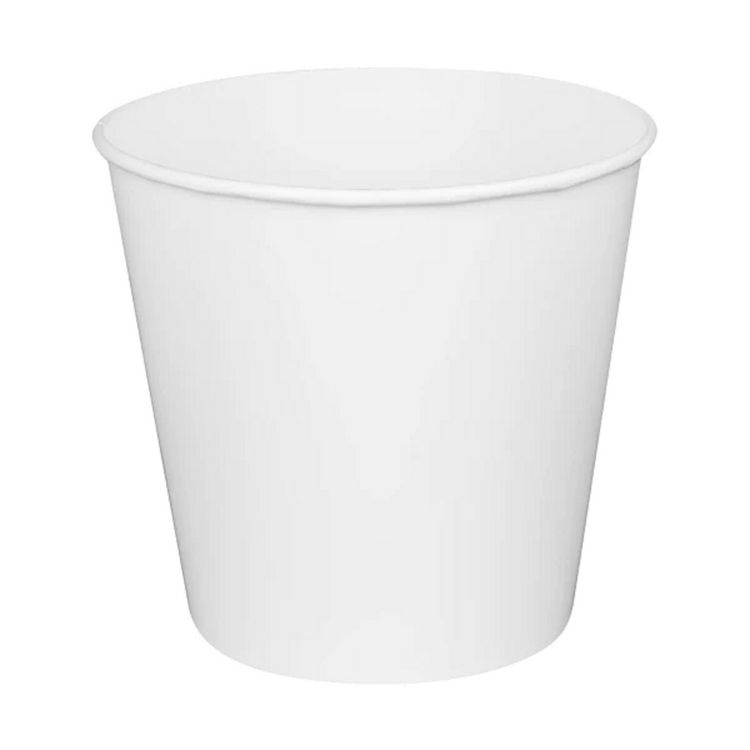 Karat Food Bucket, 170 oz, 8.9" Diameter x 8.36" h, White, Paper, 150/Carton (KRTCFB170W)